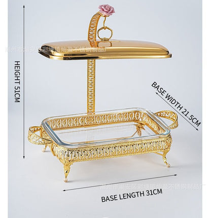 hotel Restaurant Buffet Server Catering Chaffing Luxury  Gold Stainless Steel Chafer Chafing Dish Buffet Set Food Warmer 1.5L-3L