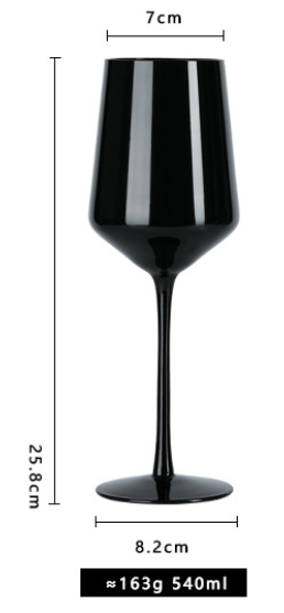 Uniquelina Black Wine Glasses Set  Wine Glasses, Unbreakable & Portable Stemmed Metal Wine Glass for Outdoor, Travel, Camping and Pool, Ideal Gift for Wine Lovers (Black)