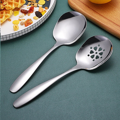304 stainless steel public spoon buffet serving large spoon multi-purpose spoon