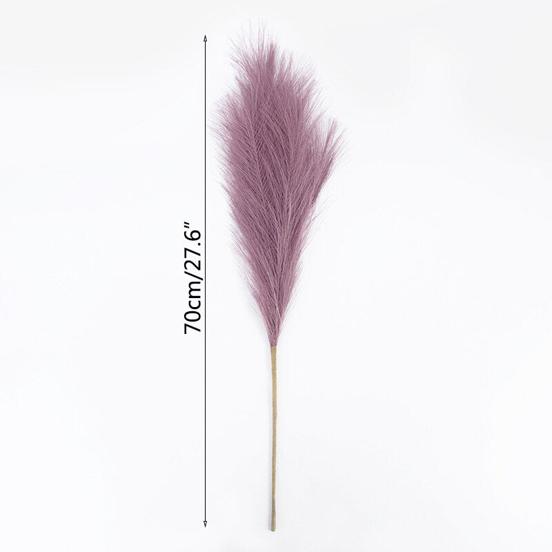 70-120cm Artificial Pampas Grass Branch Fake Bulrush Fake Plant Flowers Reed Pantas Wedding Party Home Decoration DIY Bouquet